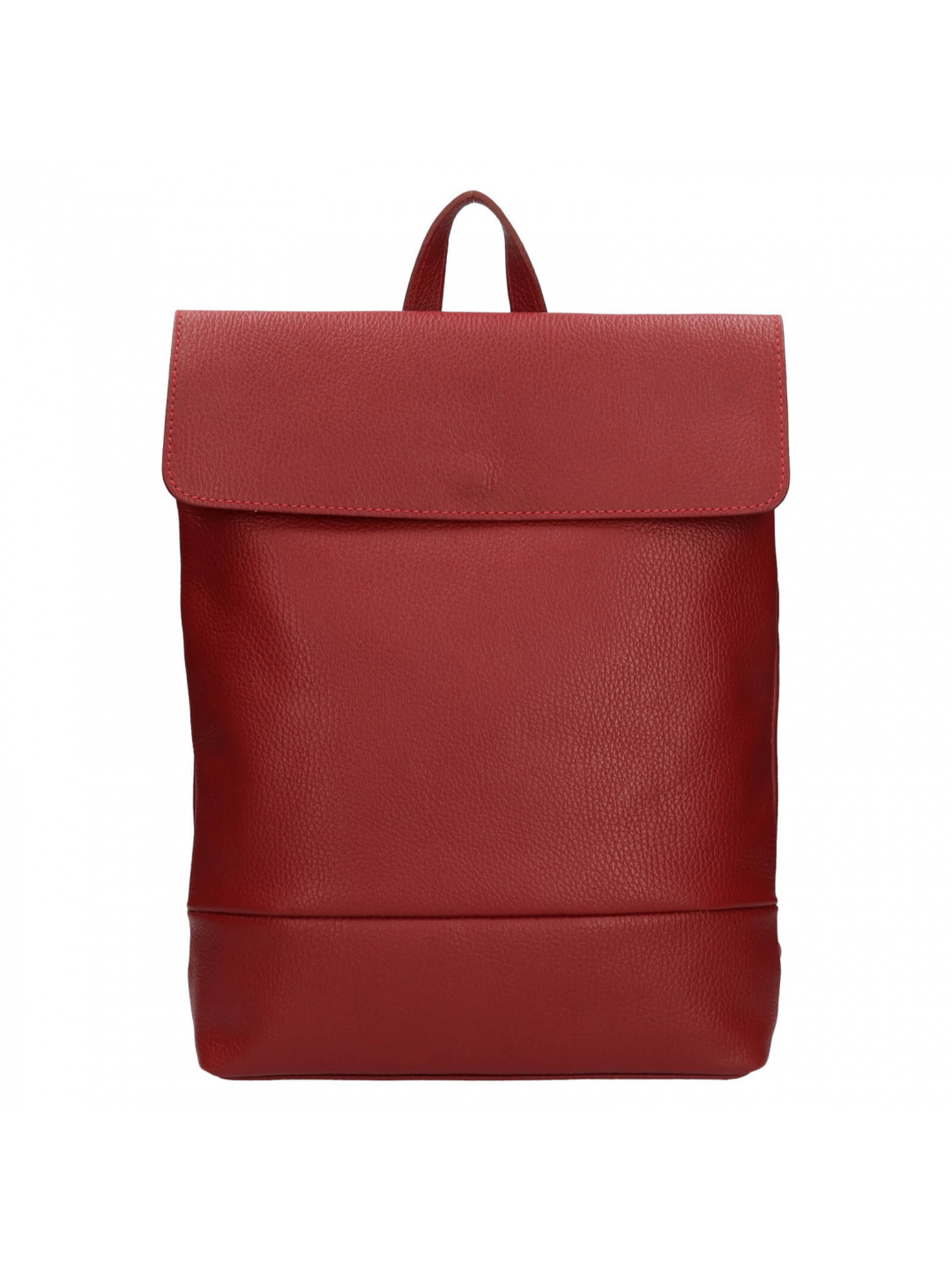 Dámský kožený batoh Italia Jenny – tmavě červená